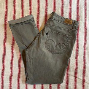 Grey Mid-Rise Skinny Jeans